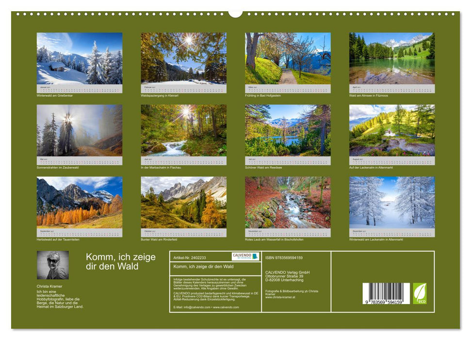 Komm, ich zeige dir den Wald (CALVENDO Premium Wandkalender 2027)