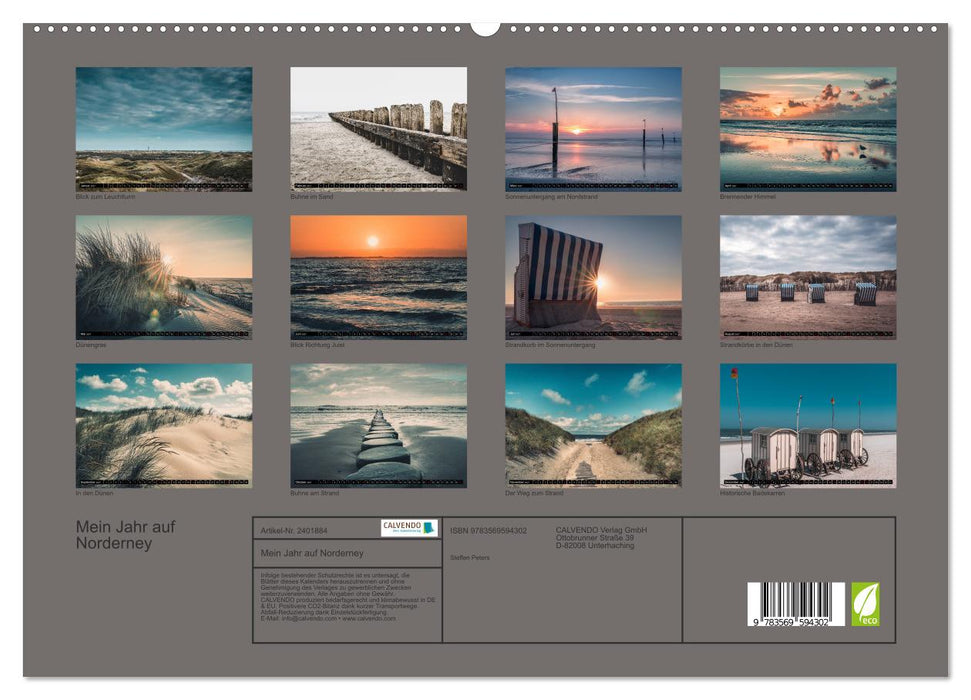 Mein Jahr auf Norderney (CALVENDO Premium Wandkalender 2027)