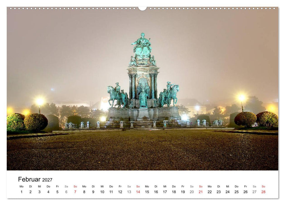 Wien nach Sonnenuntergang (CALVENDO Premium Wandkalender 2027)