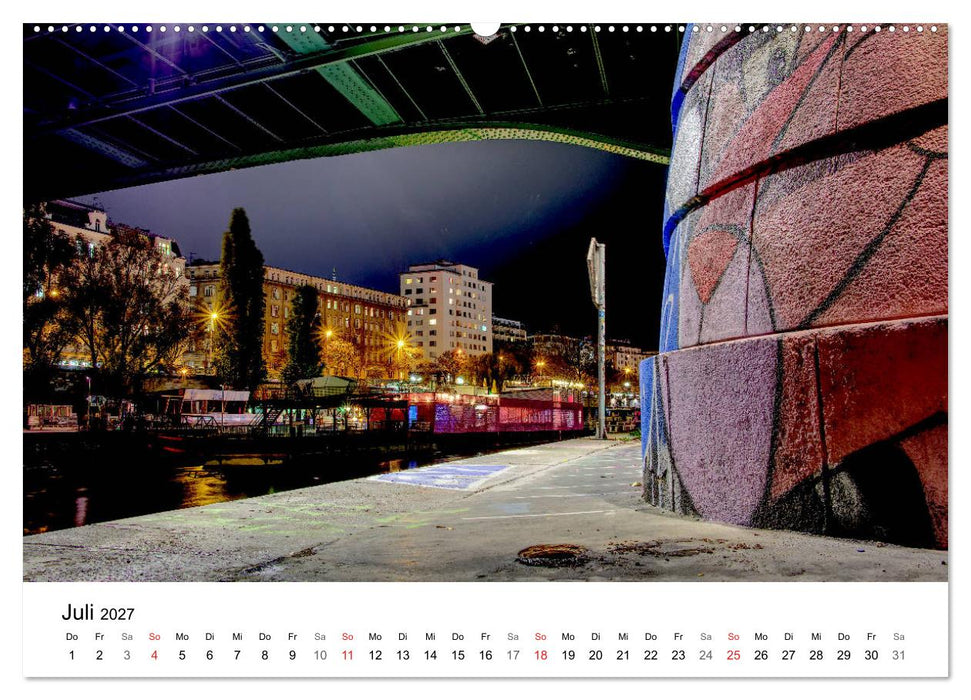 Wien nach Sonnenuntergang (CALVENDO Premium Wandkalender 2027)