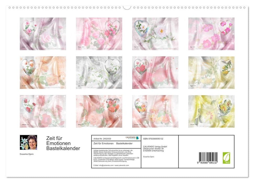 Zeit für Emotionen Bastelkalender (CALVENDO Premium Wandkalender 2027)