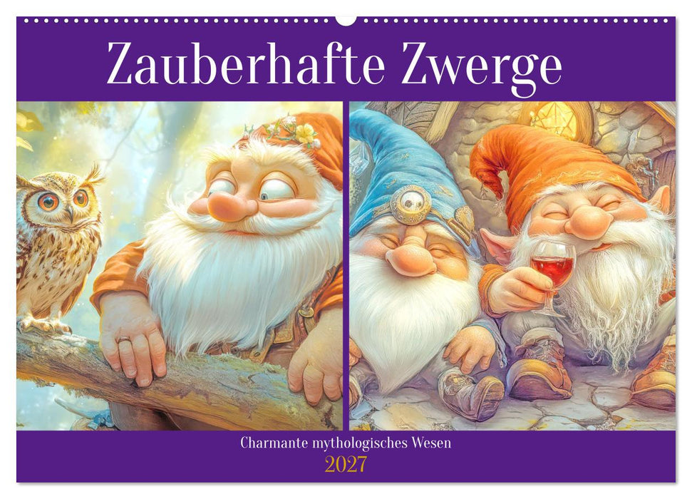Zauberhafte Zwerge - Charmante mythologisches Wesen (CALVENDO Wandkalender 2027)