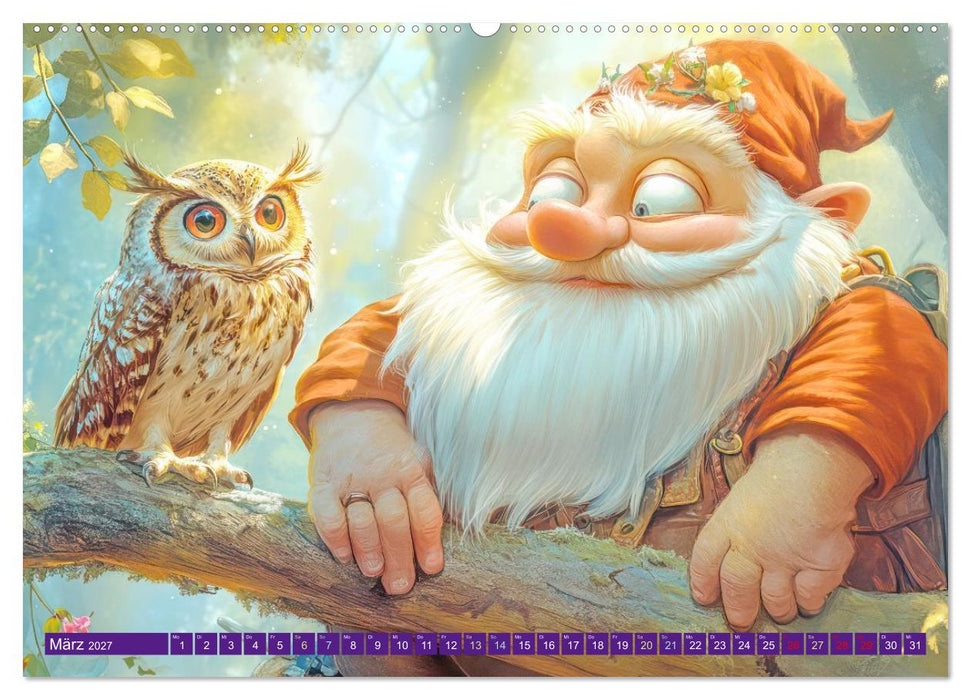 Zauberhafte Zwerge - Charmante mythologisches Wesen (CALVENDO Wandkalender 2027)