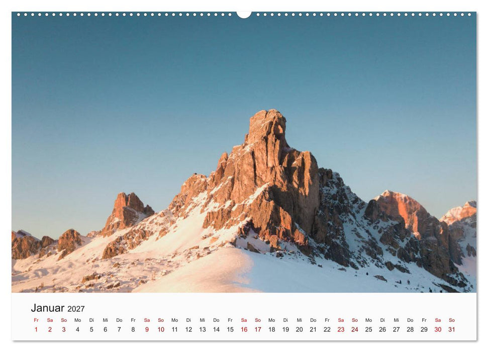 Einzigartige Berggipfel (CALVENDO Premium Wandkalender 2027)