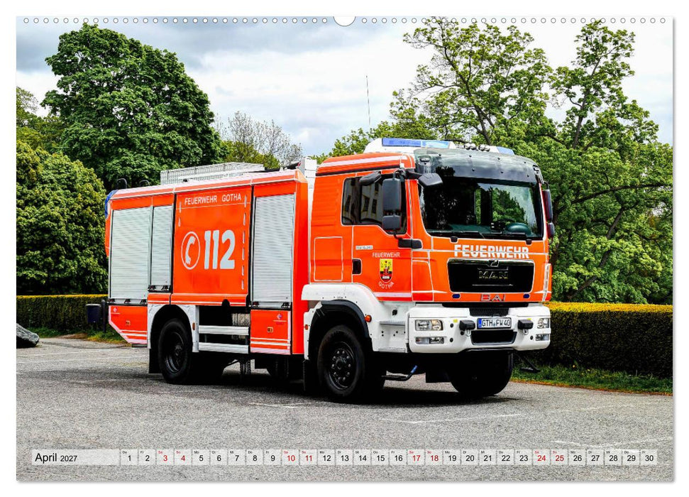 Feuerwehrfahrzeuge (CALVENDO Premium Wandkalender 2027)
