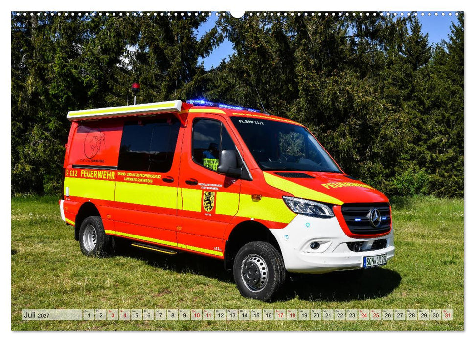 Feuerwehrfahrzeuge (CALVENDO Premium Wandkalender 2027)