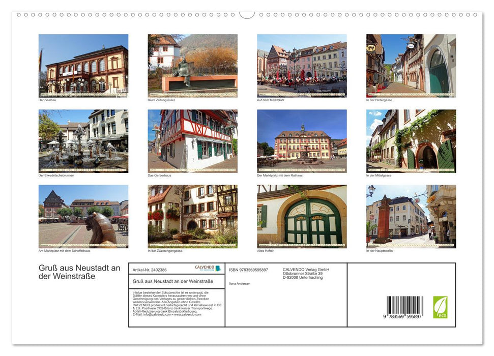 Gruß aus Neustadt an der Weinstraße (CALVENDO Premium Wandkalender 2027)