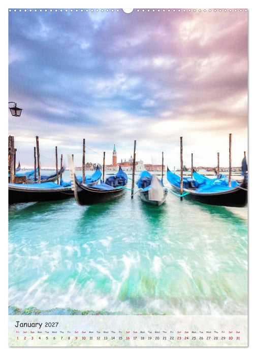 Venice and Burano, Between canals and vibrant facades (CALVENDO Premium-Calendar 2027)