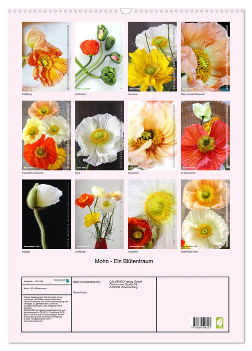 Mohn - Ein Blütentraum (CALVENDO Wandkalender 2027)
