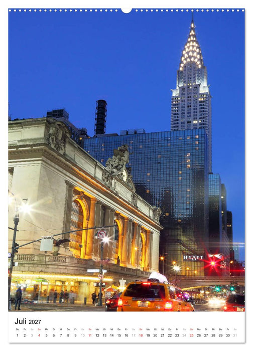 New Yorks architektonische Highlights (CALVENDO Premium Wandkalender 2027)