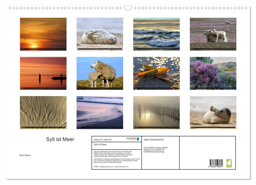 Sylt ist Meer (CALVENDO Wandkalender 2027)