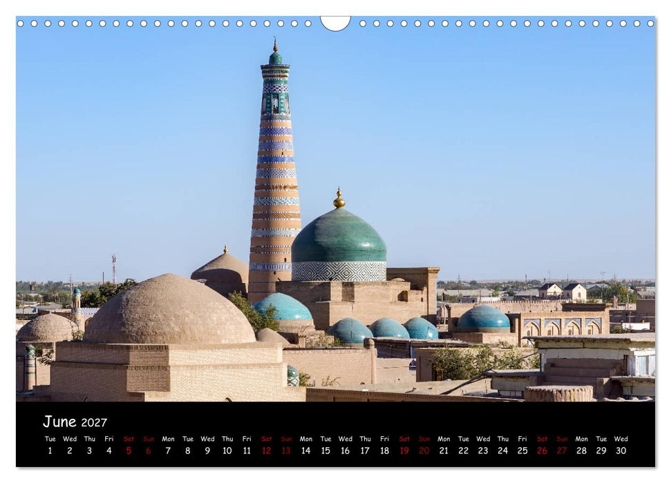 Uzbekistan Land of 1001 nights (CALVENDO Monthly Calendar 2027)