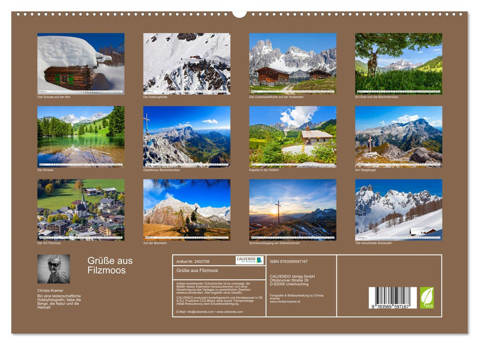 Grüße aus Filzmoos (CALVENDO Premium Wandkalender 2027)