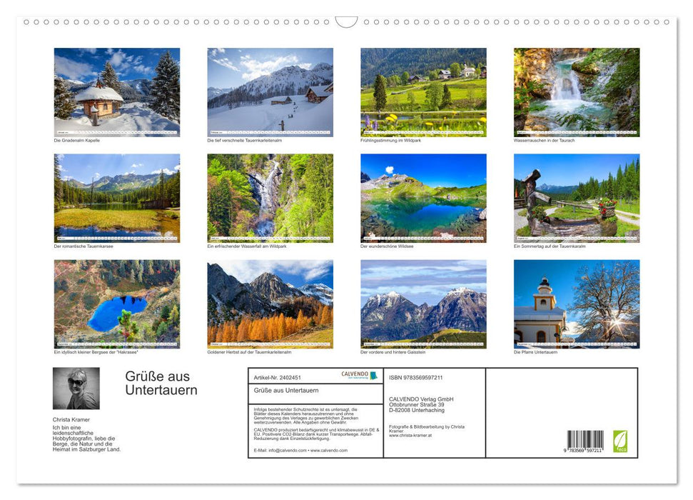 Grüße aus Untertauern (CALVENDO Wandkalender 2027)