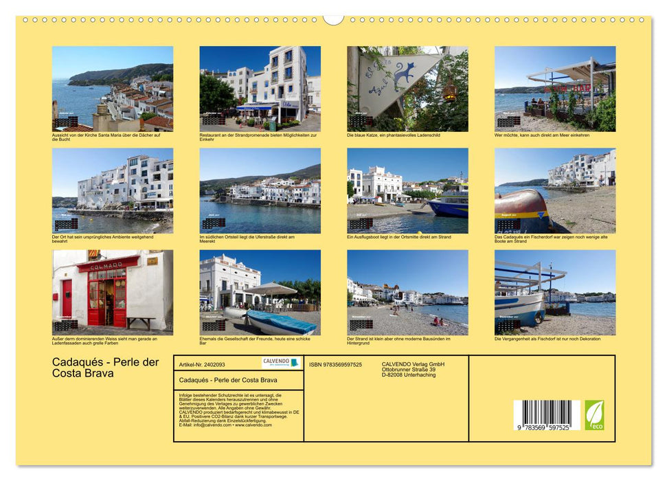 Cadaqués - Perle der Costa Brava (CALVENDO Premium Wandkalender 2027)