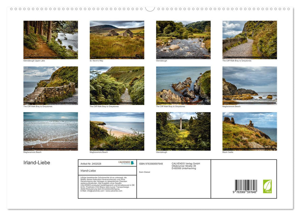 Irland-Liebe (CALVENDO Premium Wandkalender 2027)