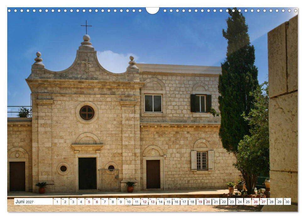 Biblische Orte in Israel mit Bibelstellen (CALVENDO Wandkalender 2027)