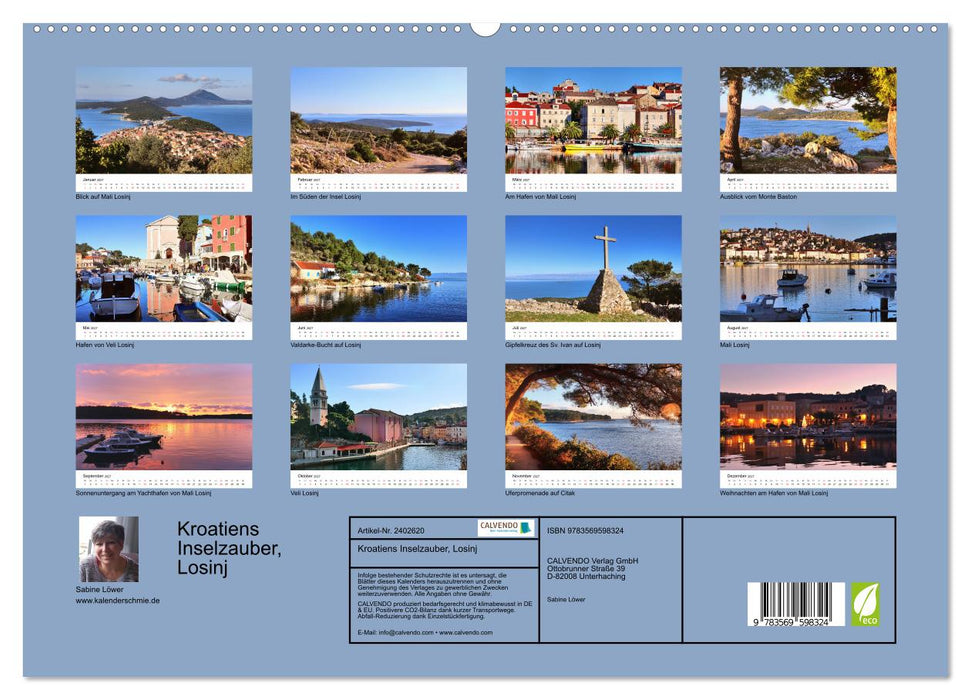 Kroatiens Inselzauber, Losinj (CALVENDO Premium Wandkalender 2027)