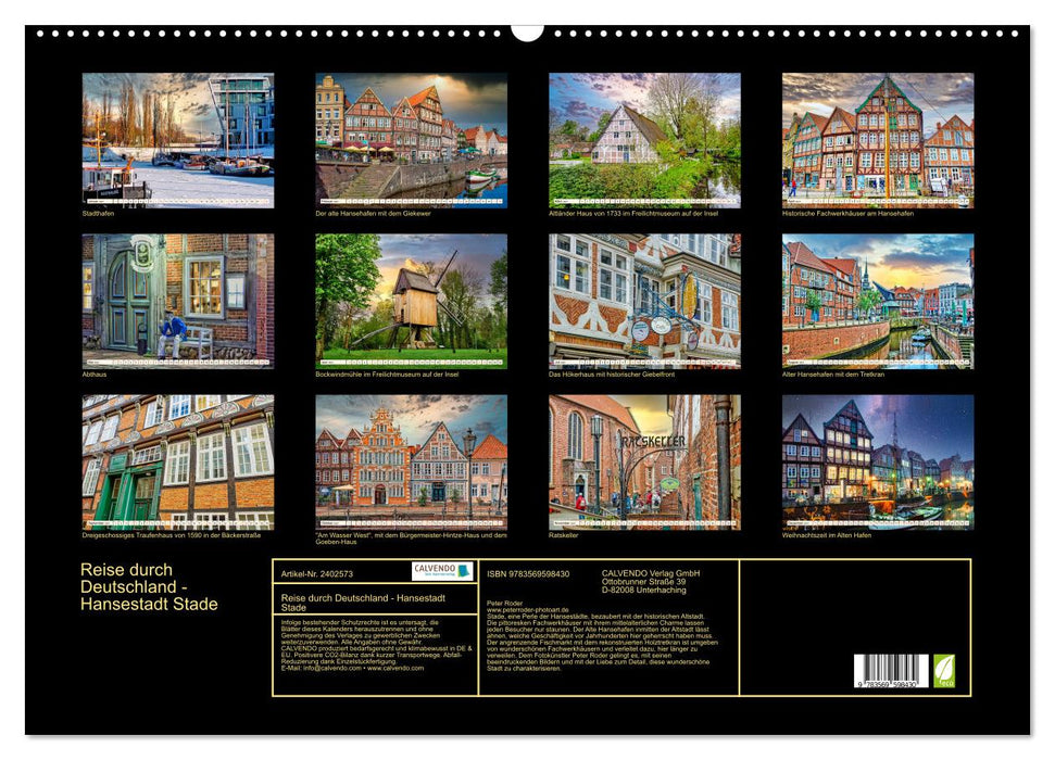 Reise durch Deutschland - Hansestadt Stade (CALVENDO Wandkalender 2027)