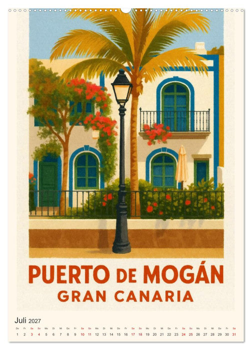 City Poster Gran Canaria (CALVENDO Premium Wandkalender 2027)