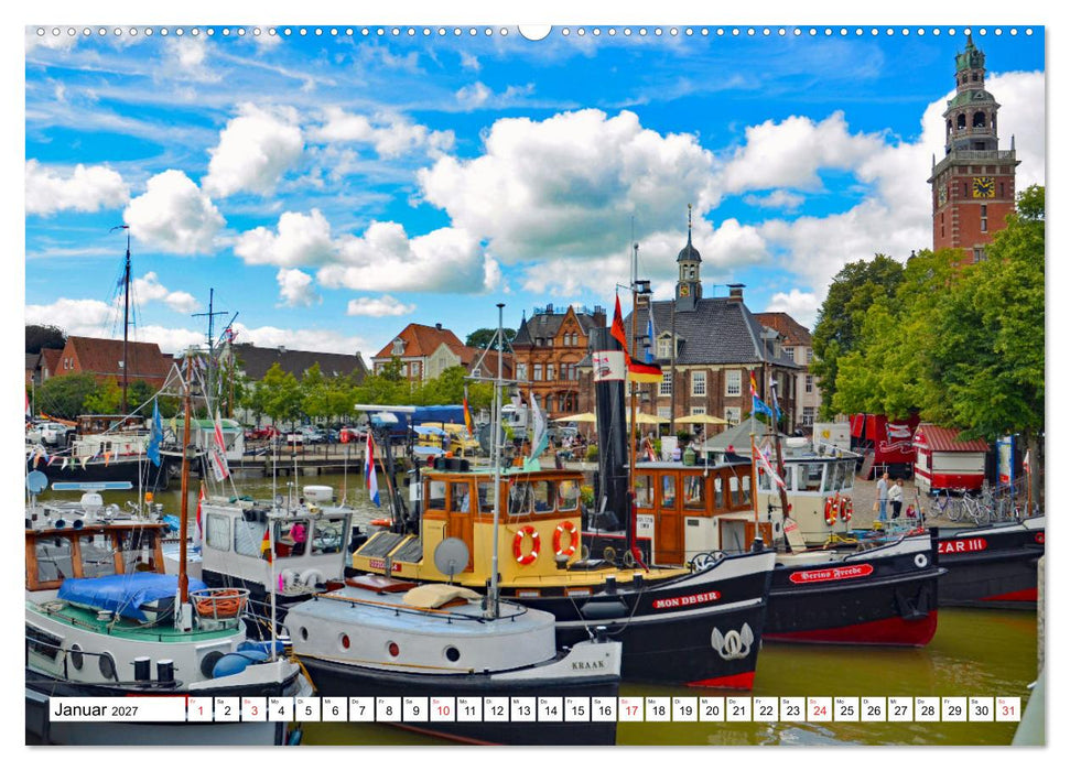 Leer - Perle Ostfrieslands (CALVENDO Wandkalender 2027)