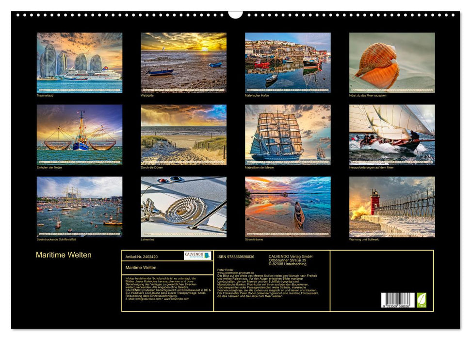 Maritime Welten (CALVENDO Wandkalender 2027)