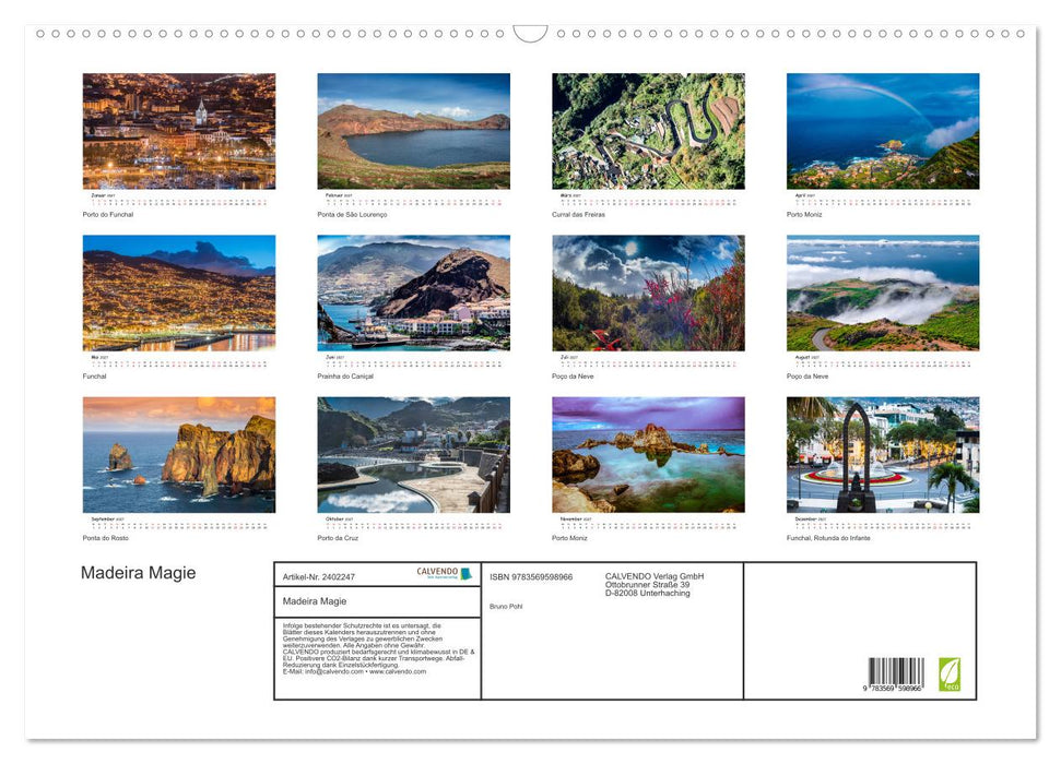 Madeira Magie (CALVENDO Wandkalender 2027)