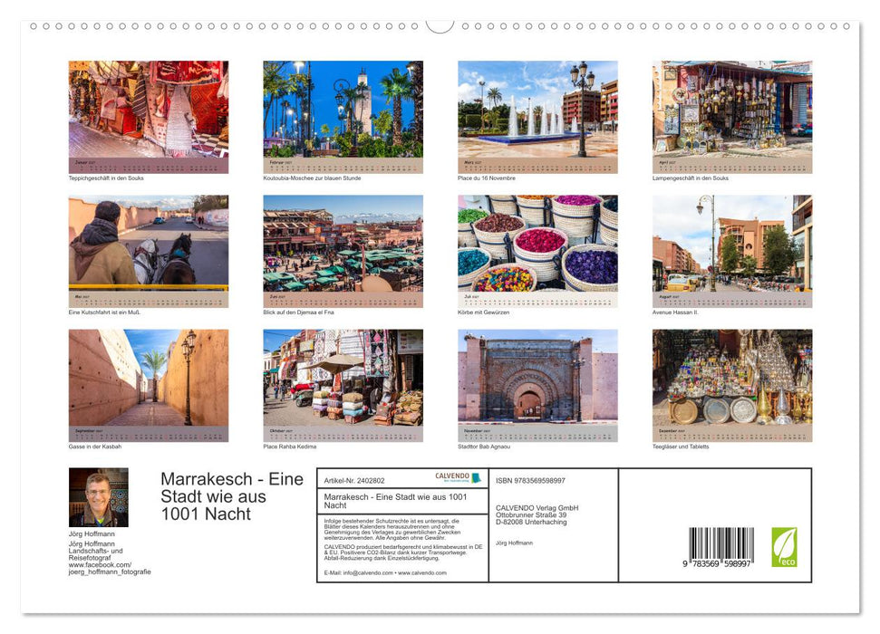 Marrakesch - Eine Stadt wie aus 1001 Nacht (CALVENDO Premium Wandkalender 2027)