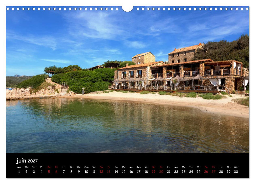 La Corse de plage en plage (CALVENDO Calendrier mensuel 2027)