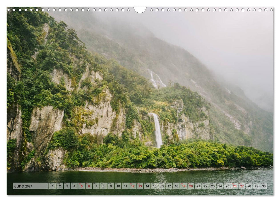 New Zealand - At the end of the world (CALVENDO Monthly Calendar 2027)