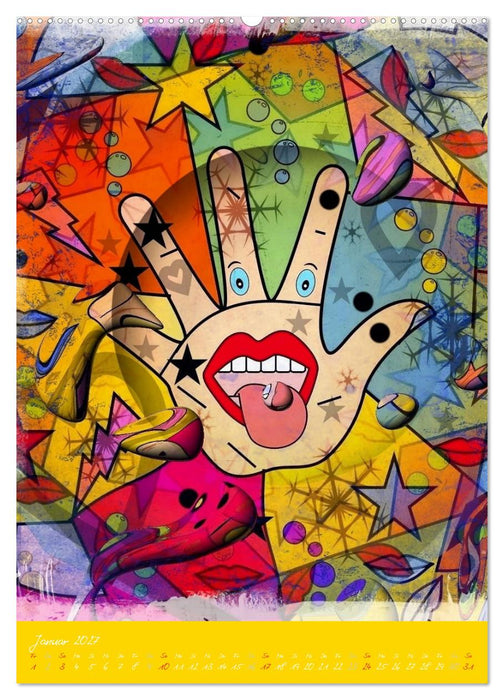Willkommen in der Welt von Nico´s Pop Art (CALVENDO Premium Wandkalender 2027)