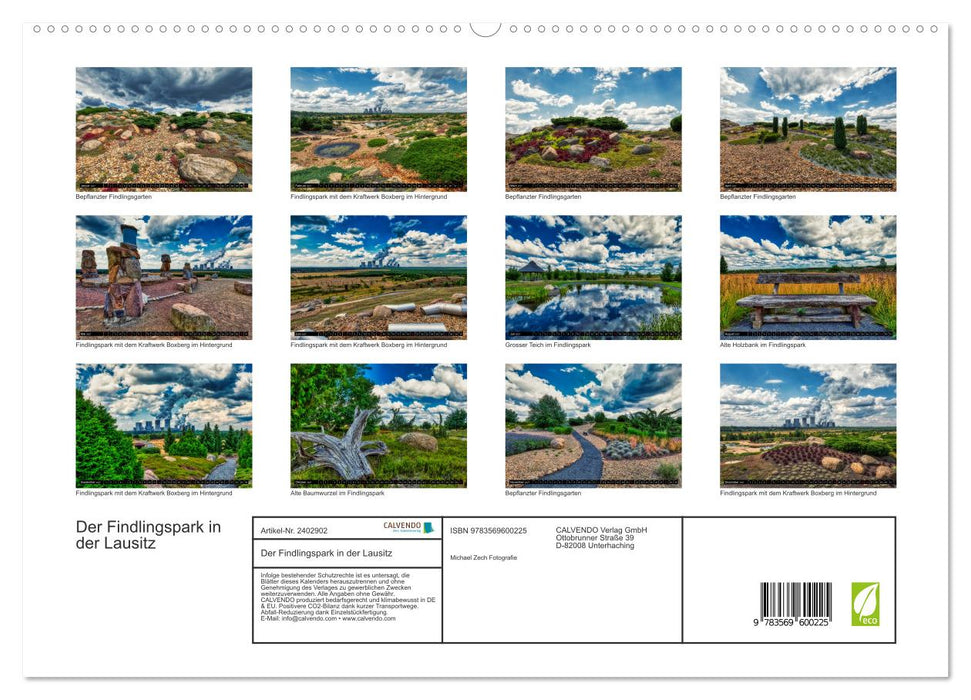 Der Findlingspark in der Lausitz (CALVENDO Premium Wandkalender 2027)