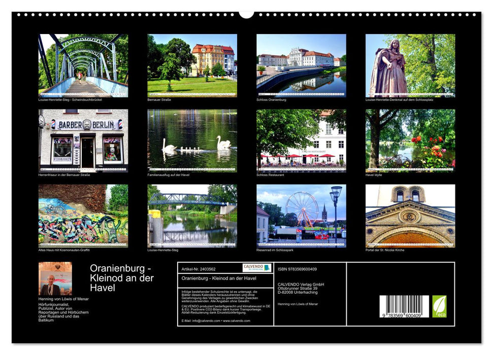 Oranienburg - Kleinod an der Havel (CALVENDO Premium Wandkalender 2027)