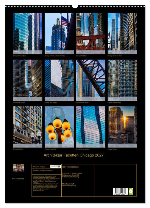 Architektur Facetten Chicago 2027 (CALVENDO Wandkalender 2027)