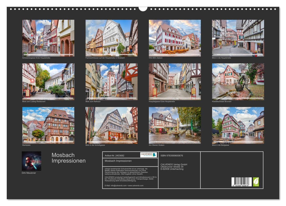 Mosbach Impressionen (CALVENDO Wandkalender 2027)