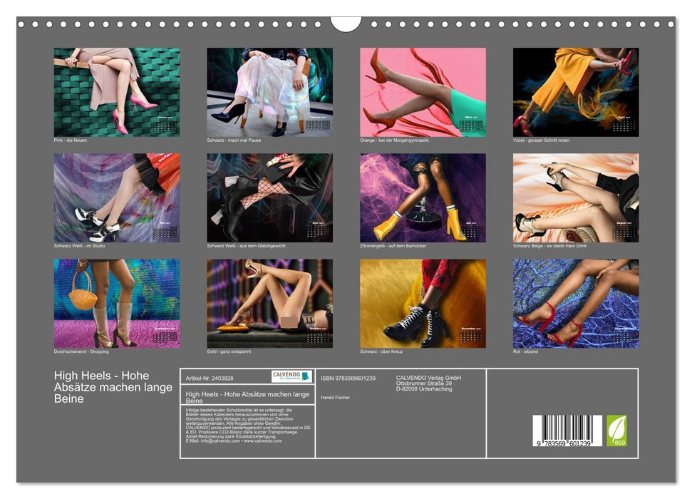 High Heels - Hohe Absätze machen lange Beine (CALVENDO Wandkalender 2027)