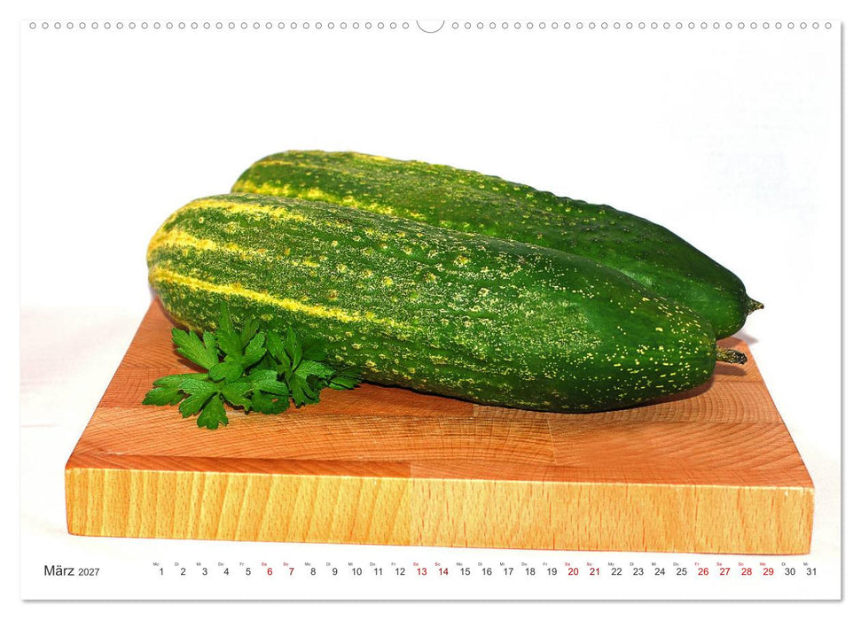 Gemüse, so gesund (CALVENDO Premium Wandkalender 2027)
