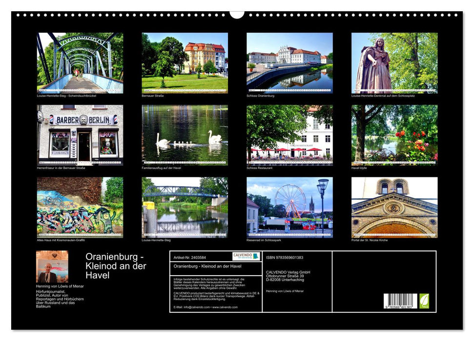 Oranienburg - Kleinod an der Havel (CALVENDO Wandkalender 2027)