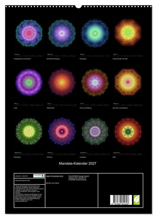 Mandala-Kalender 2027 (CALVENDO Premium Wandkalender 2027)
