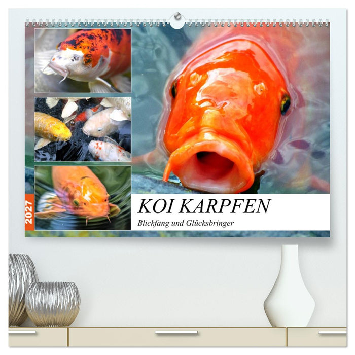 Koi Karpfen. Blickfang und Glücksbringer (CALVENDO Premium Wandkalender 2027)
