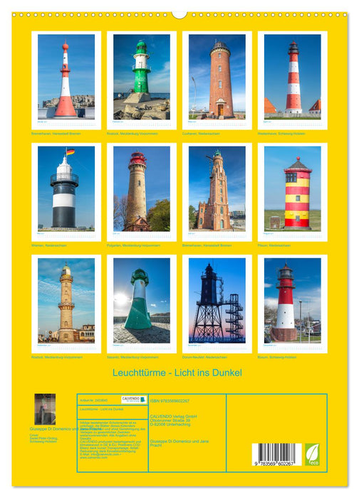 Leuchttürme - Licht ins Dunkel (CALVENDO Premium Wandkalender 2027)