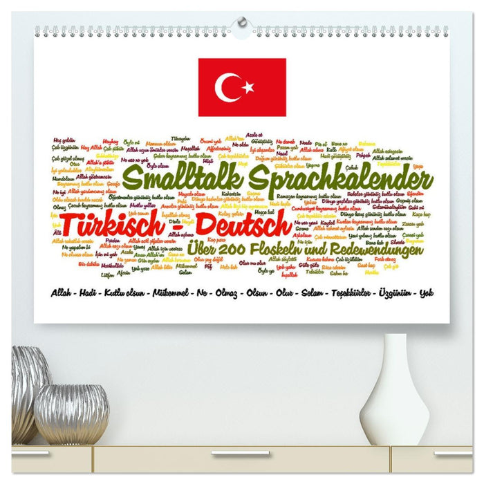 Smalltalk Sprachkalender Türkisch-Deutsch (CALVENDO Premium Wandkalender 2027)