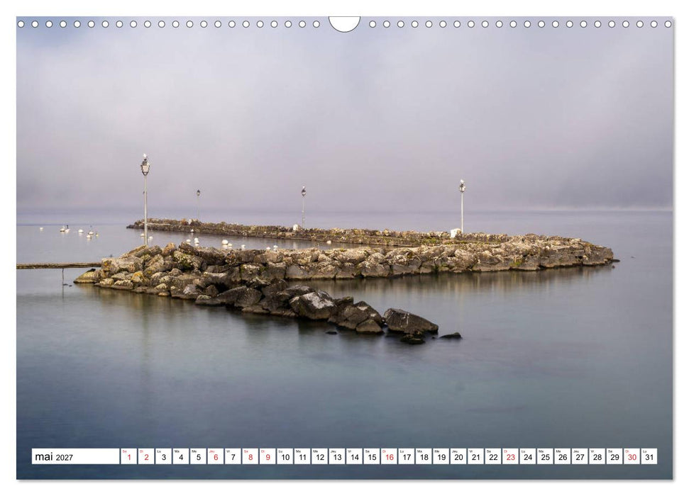 Entre France et Suisse, le lac Léman (CALVENDO Calendrier mensuel 2027)