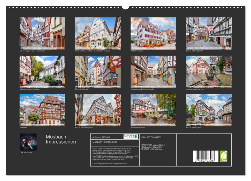 Mosbach Impressionen (CALVENDO Premium Wandkalender 2027)