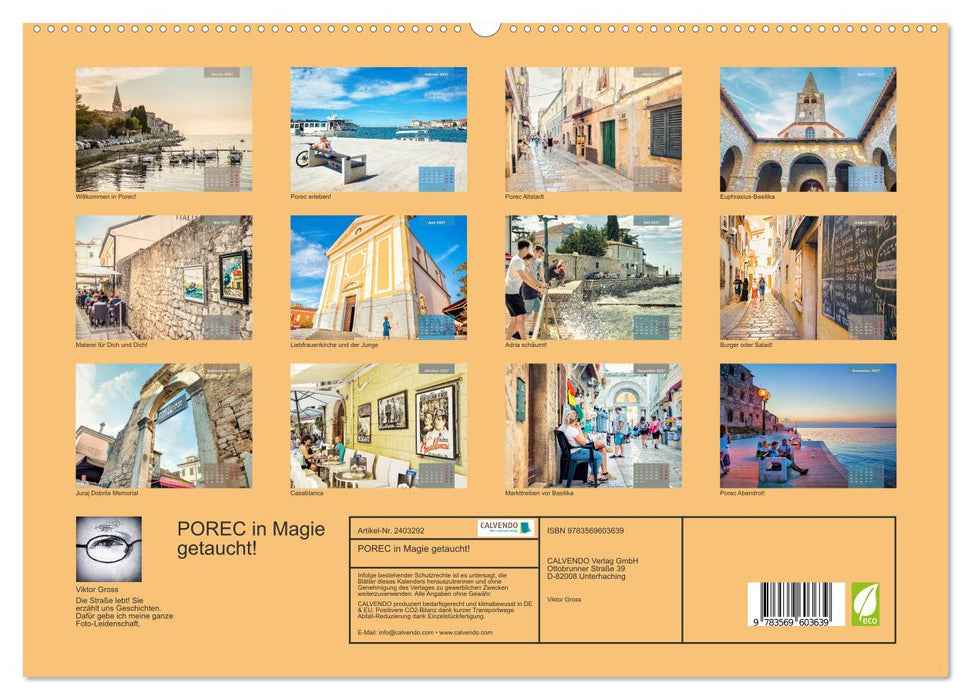 POREC in Magie getaucht! (CALVENDO Premium Wandkalender 2027)