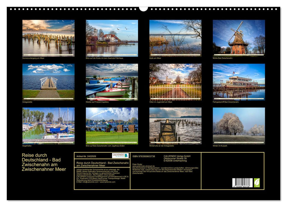 Reise durch Deutschland - Bad Zwischenahn am Zwischenahner Meer (CALVENDO Wandkalender 2027)