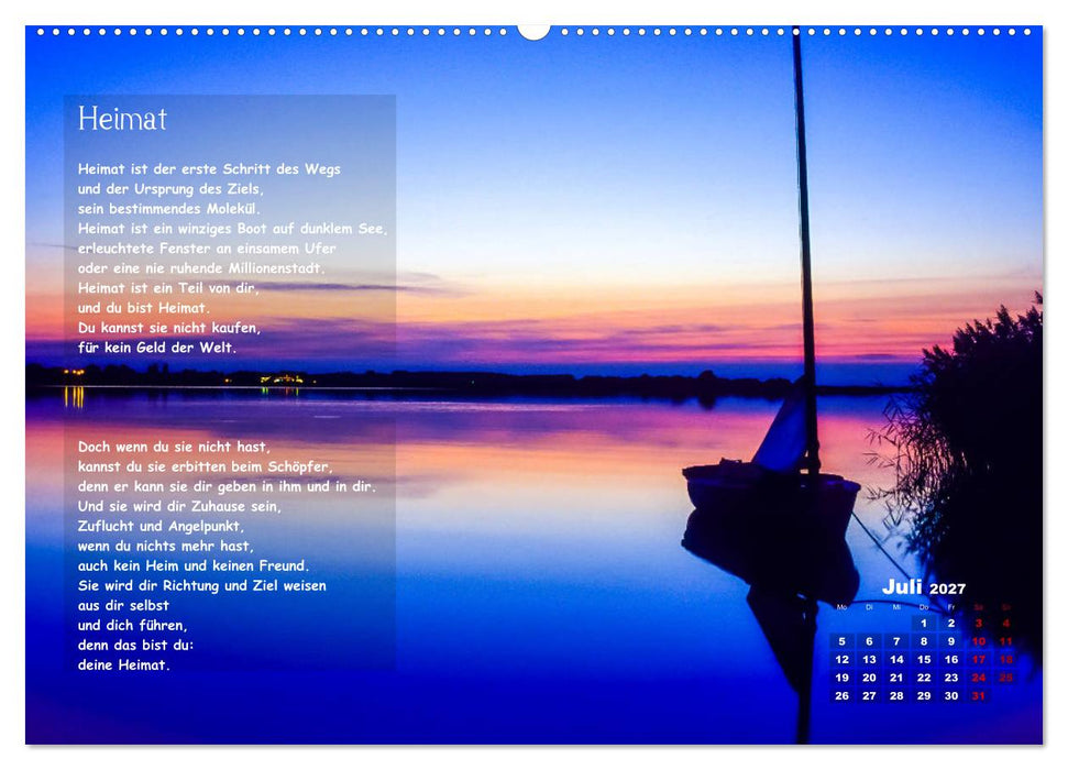 Lichtblicke für Auge und Seele - Der Kalender (CALVENDO Premium Wandkalender 2027)