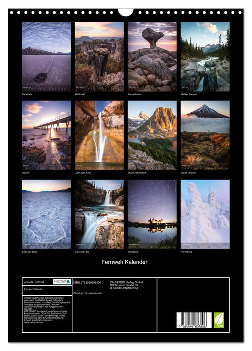 Fernweh Kalender (CALVENDO Wandkalender 2027)