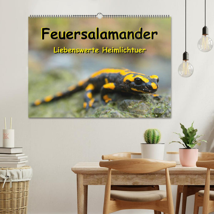 Feuersalamander - Liebenswerte Heimlichtuer (CALVENDO Wandkalender 2027)