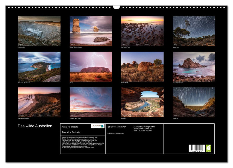 Das wilde Australien (CALVENDO Wandkalender 2027)